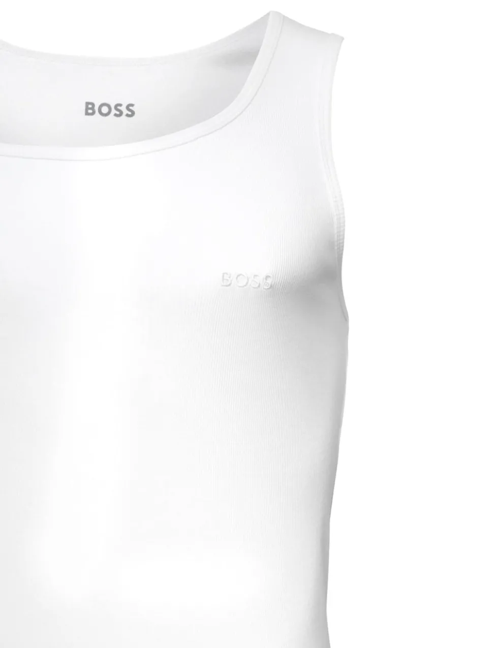 3 Pack Pure Cotton Ribbed Tank Tops