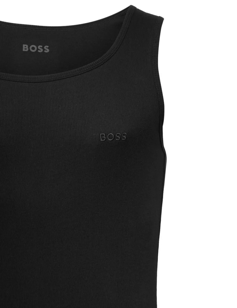 3 Pack Pure Cotton Ribbed Tank Tops