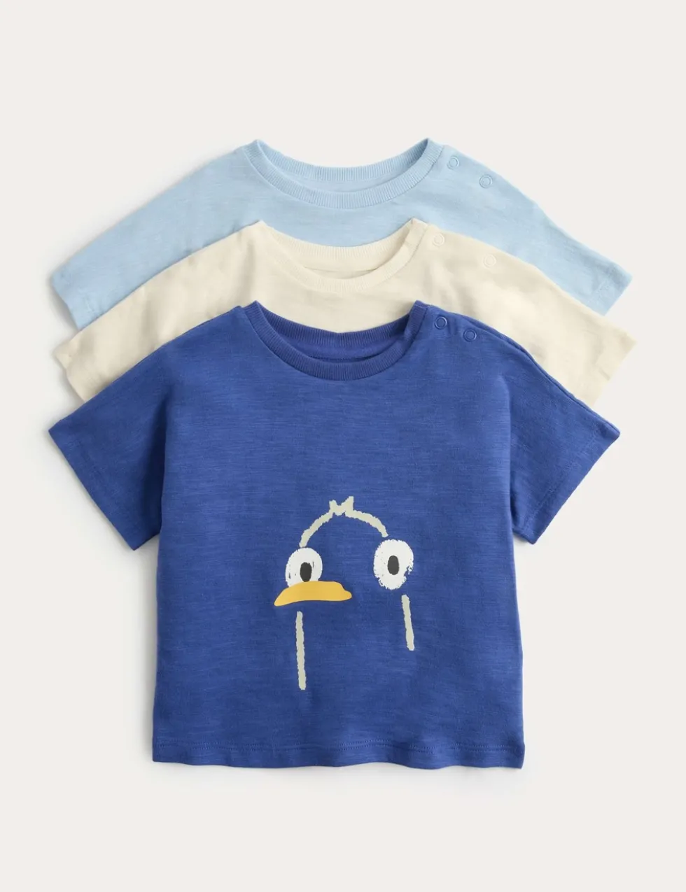 3 Pack Pure Cotton Seaside Animal Tops (0-5 Yrs)