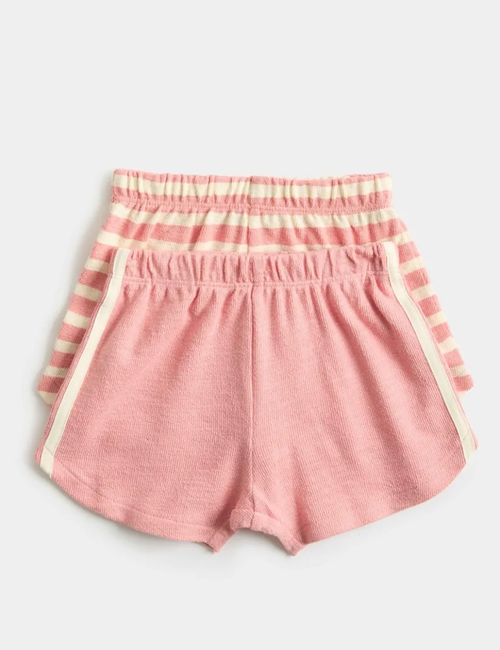 2 Pack Pure Cotton Side Stripe Shorts (0-5 Yrs)