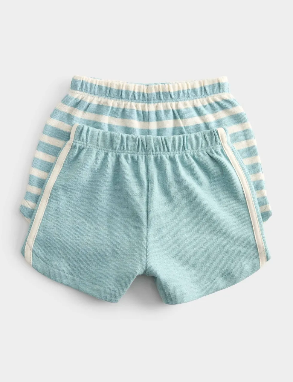 2 Pack Pure Cotton Side Stripe Shorts (0-5 Yrs)