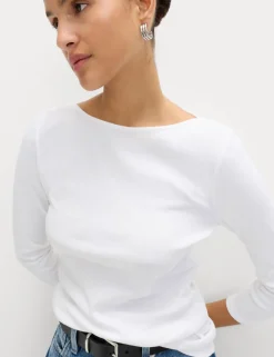 3 Pack Pure Cotton Slash Neck Slim Fit Tops