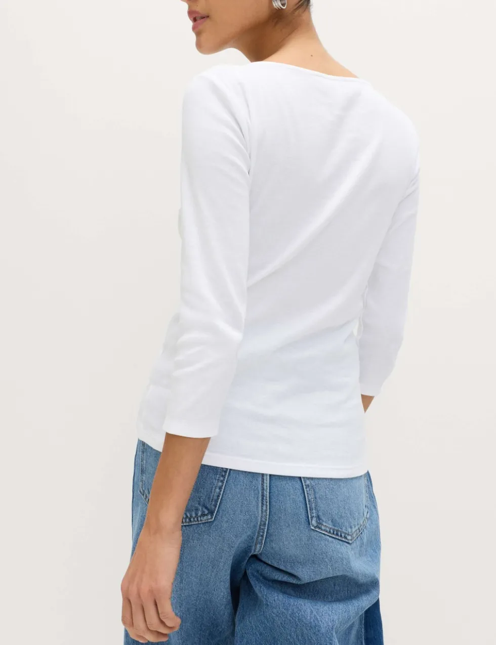 3 Pack Pure Cotton Slash Neck Slim Fit Tops