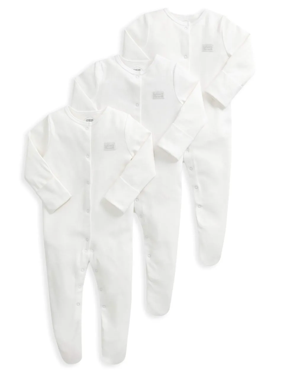 3 Pack Pure Cotton Sleepsuits (7lbs-2 Yrs)