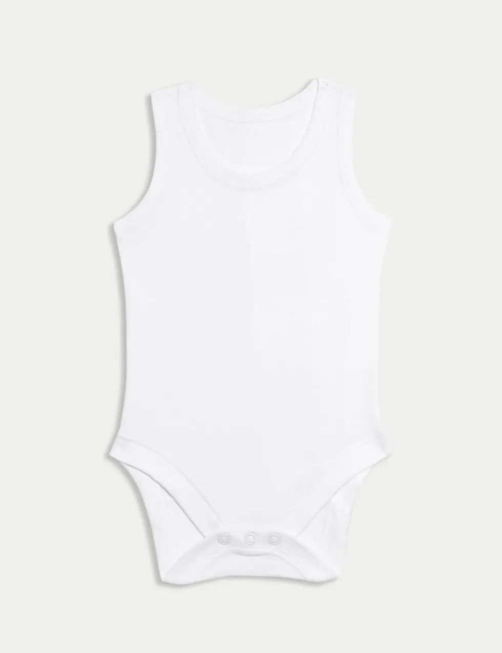 7 Pack Pure Cotton Sleeveless Bodysuits (5lbs-3 Yrs)