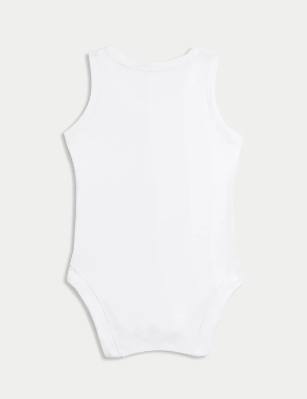 7 Pack Pure Cotton Sleeveless Bodysuits (5lbs-3 Yrs)