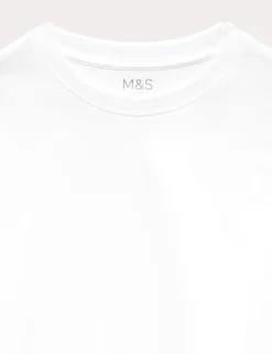 5 Pack Pure Cotton Stain Resist School T-Shirts (2-16 Yrs)