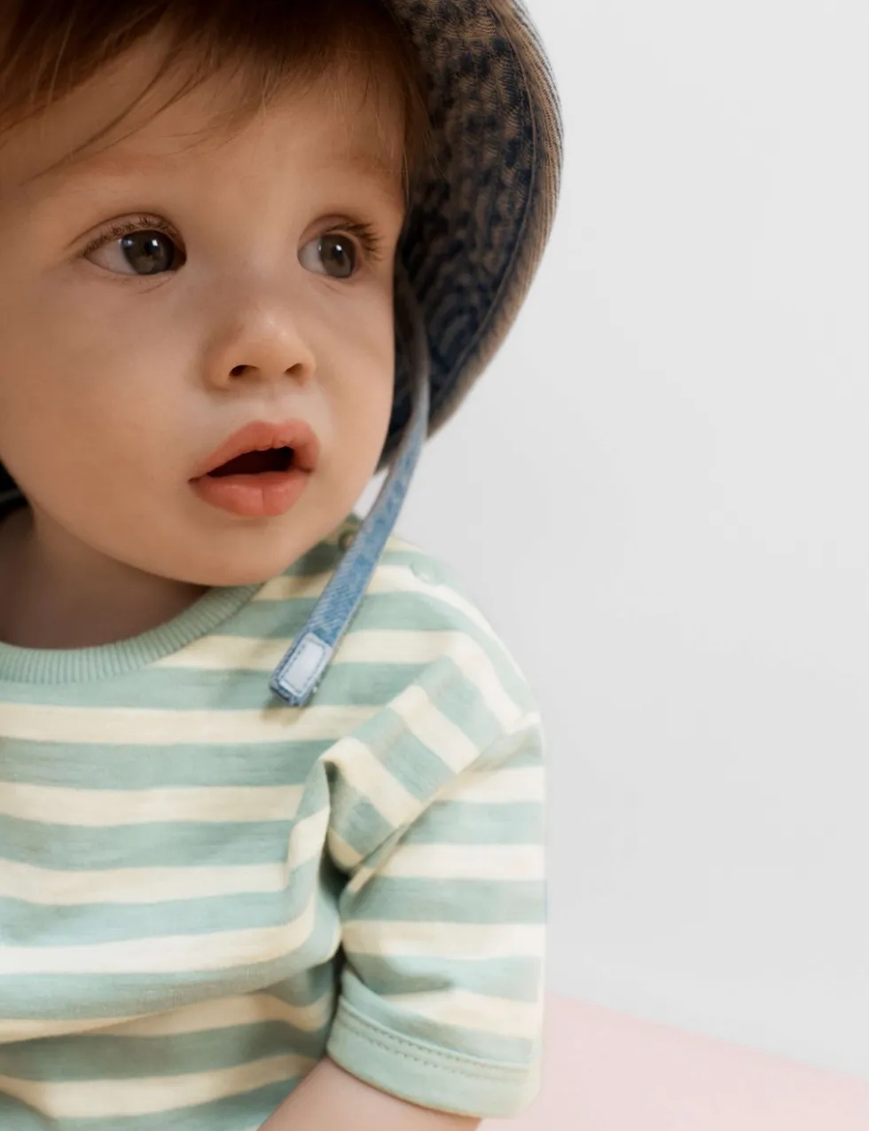 2 Pack Pure Cotton Stripe T-Shirts (0-5 Yrs)