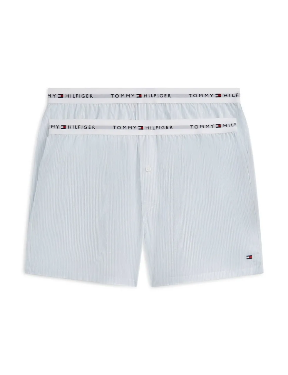 2 Pack Pure Cotton Striped Woven Boxers