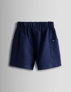 2 Pack Pure Cotton Striped & Plain Shorts (6 Mths-7 Yrs)