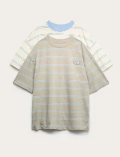 2 Pack Pure Cotton Tops (6-16 Yrs)