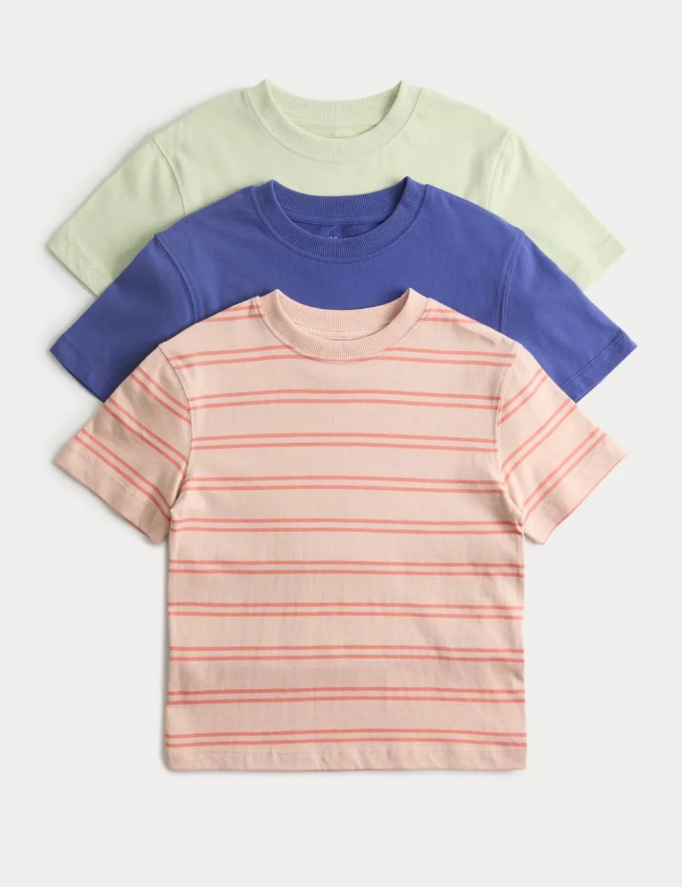 3 Pack Pure Cotton T-Shirts (2-8 Yrs)