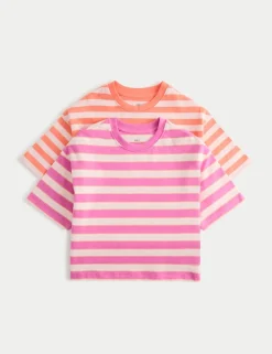 2 Pack Pure Cotton T-Shirts (2-8 Yrs)