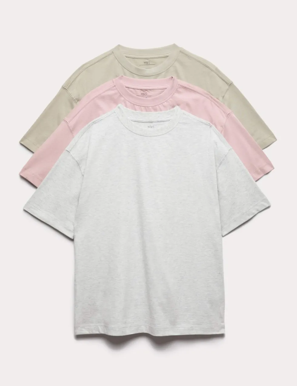 3 Pack Pure Cotton T-Shirts (6-16 Yrs)