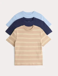 3 Pack Pure Cotton T-Shirts (2-8 Yrs)