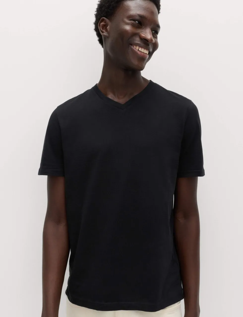 3 Pack Pure Cotton V-Neck T-Shirts