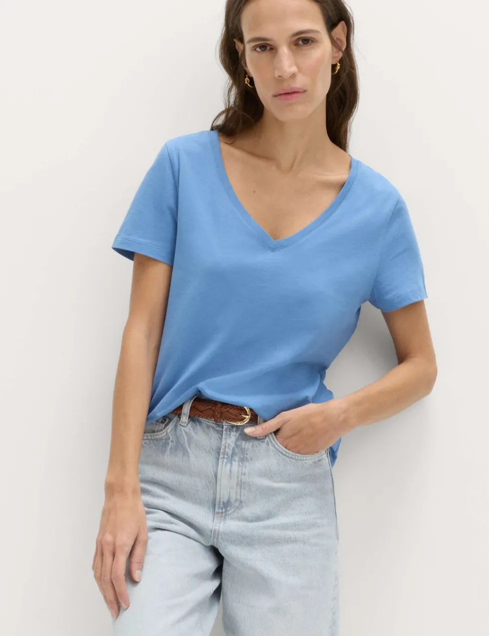 4 Pack Pure Cotton V-Neck T-Shirts