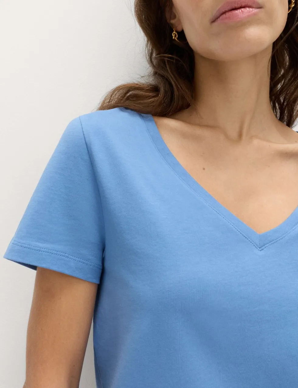 4 Pack Pure Cotton V-Neck T-Shirts