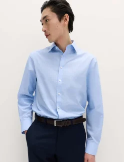 2 Pack Regular Fit Easy Iron Long Sleeve Shirts