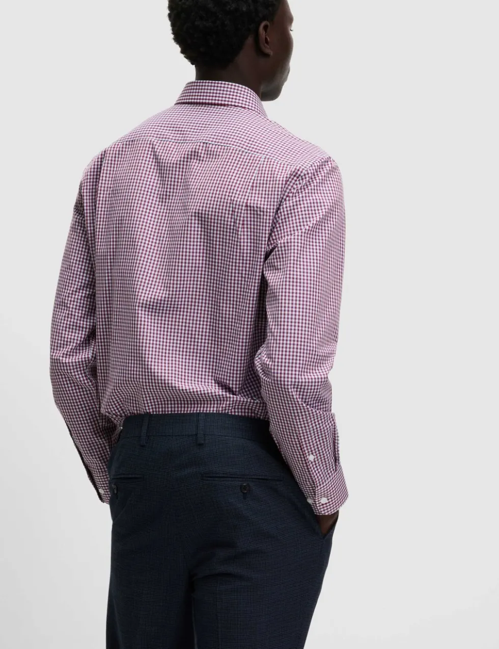 2 Pack Regular Fit Easy Iron Check Shirts