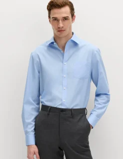 2 Pack Regular Fit Easy Iron Cotton Blend Shirts