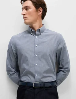 2 Pack Regular Fit Easy Iron Check Shirts