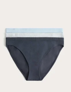 3 Pack Seamless High Leg Knickers