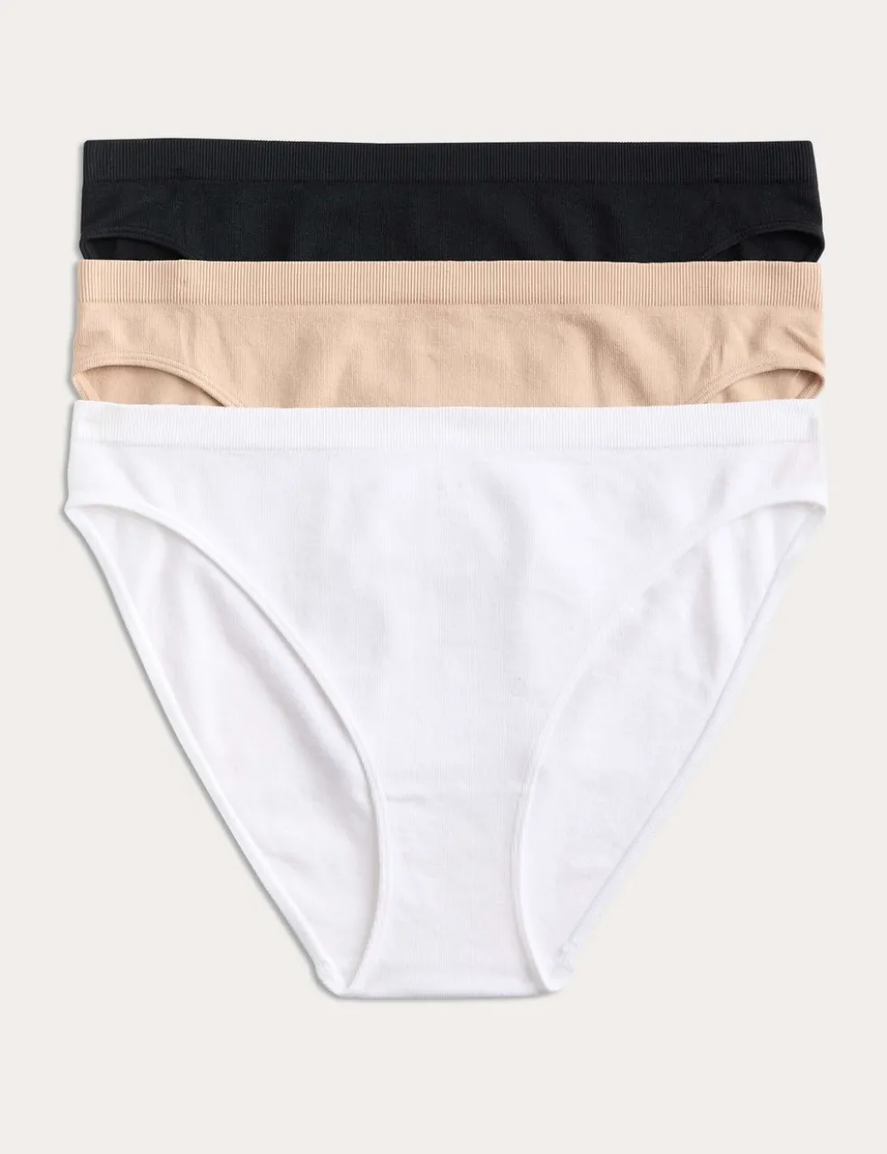 3 Pack Seamless High Leg Knickers