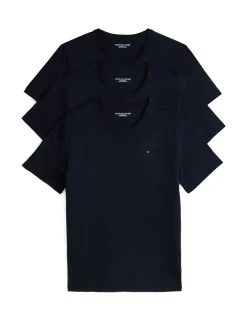 3 Pack Signature Pure Cotton Crew Neck T-Shirts