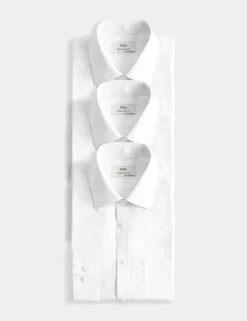 3 Pack Skinny Fit Easy Iron Shirts