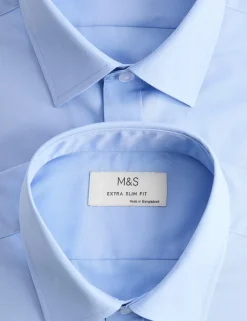 2 Pack Skinny Fit Easy Iron Cotton Blend Shirts