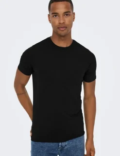 2 Pack Slim Fit Cotton Rich Crew Neck T-Shirts