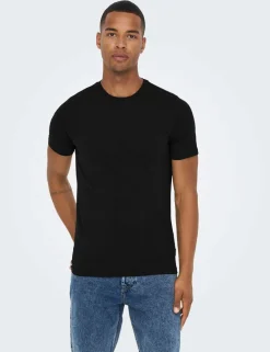 2 Pack Slim Fit Cotton Rich Crew Neck T-Shirts