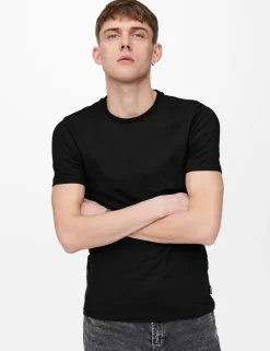 2 Pack Slim Fit Cotton Rich Crew Neck T-Shirts