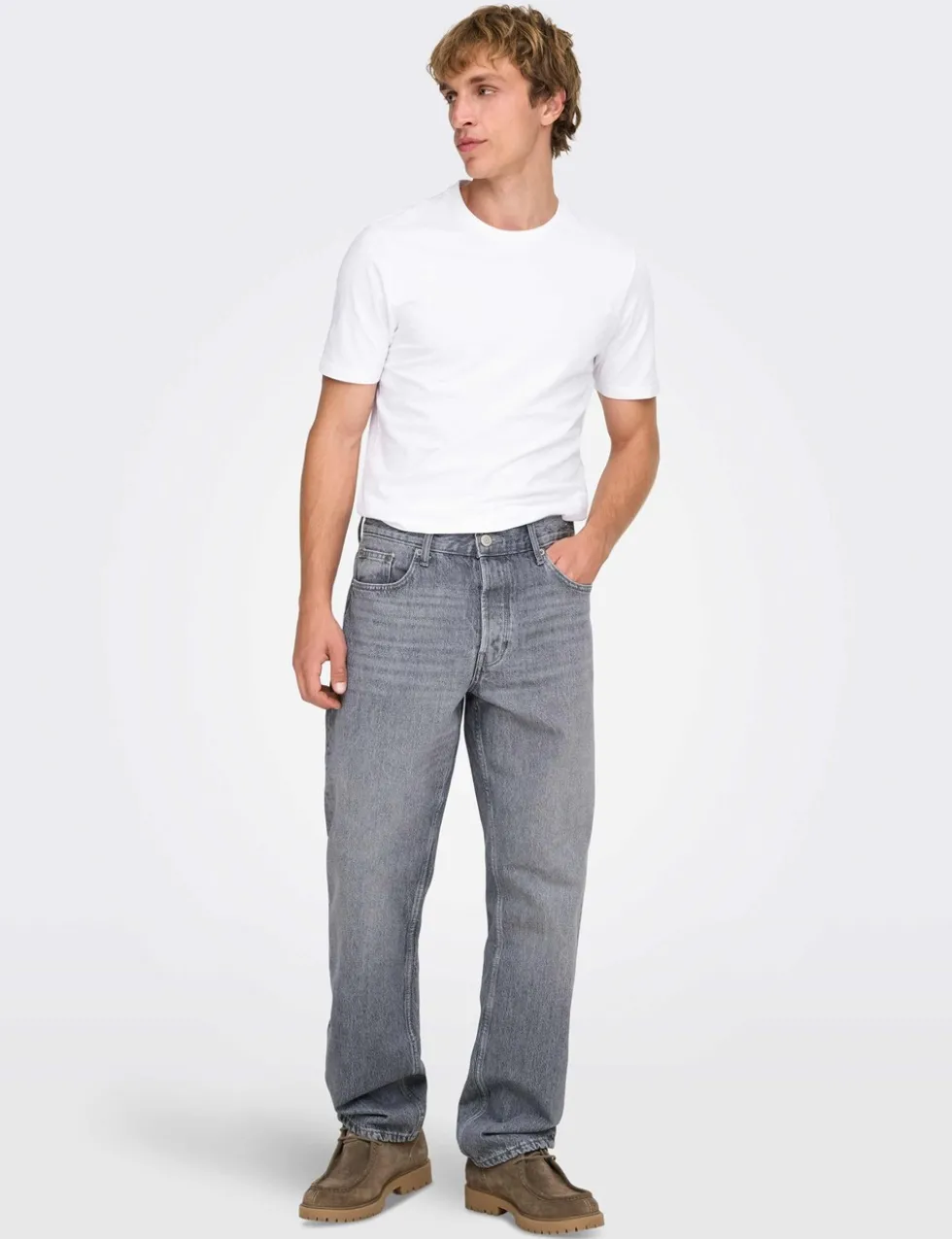 2 Pack Slim Fit Cotton Rich Crew Neck T-Shirts
