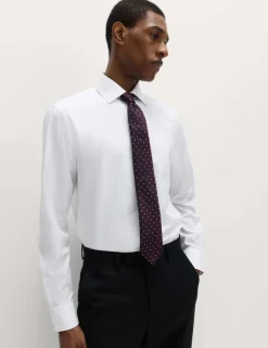 2 Pack Slim Fit Easy Iron Cotton Blend Shirts