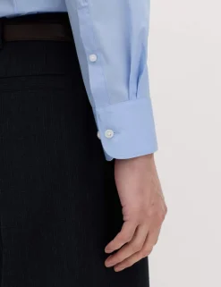 2 Pack Slim Fit Easy Iron Cotton Blend Shirts