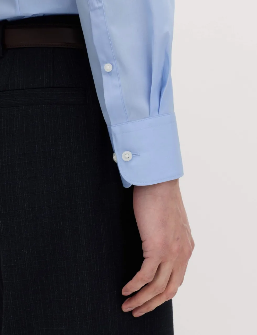 2 Pack Slim Fit Easy Iron Cotton Blend Shirts