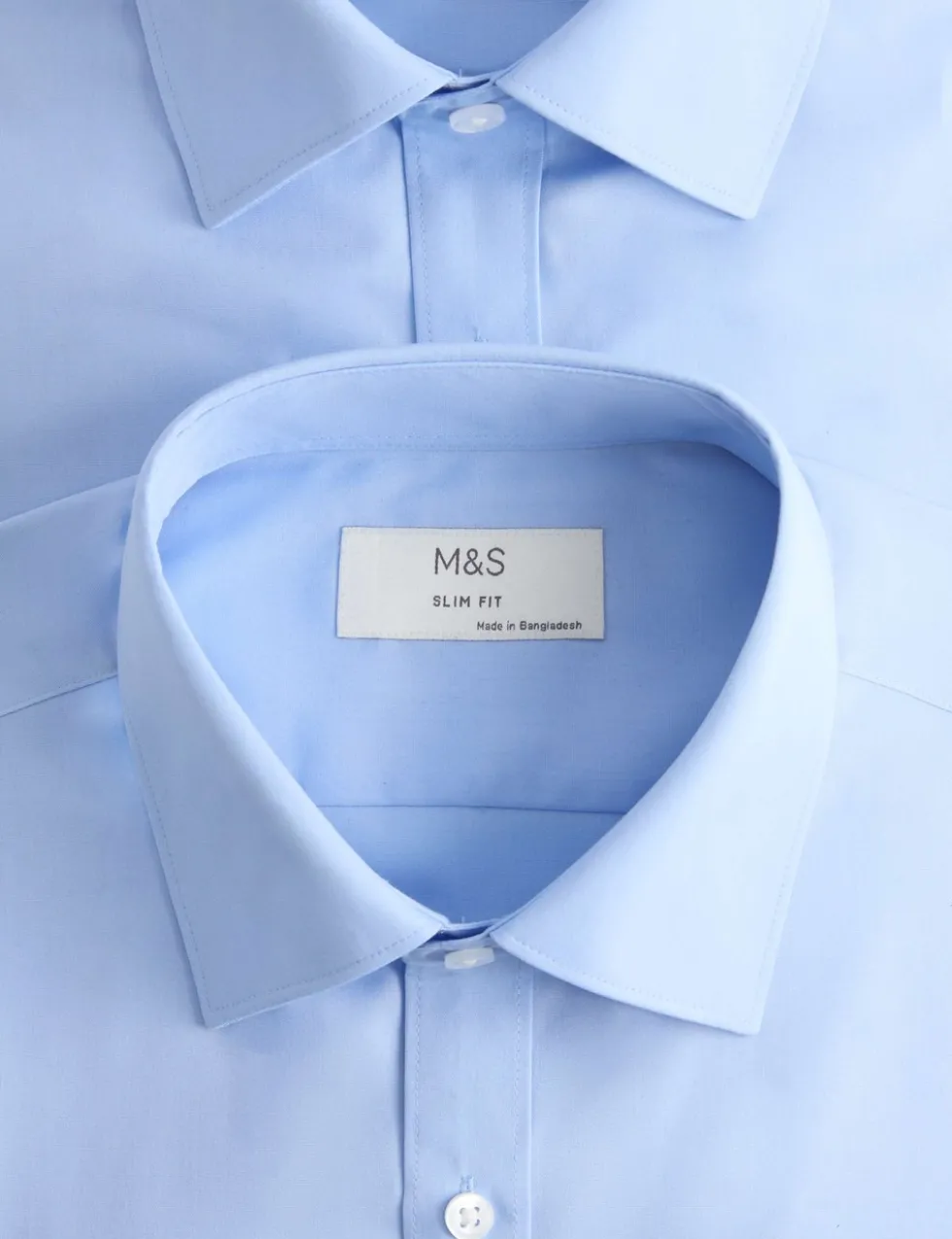 2 Pack Slim Fit Easy Iron Cotton Blend Shirts