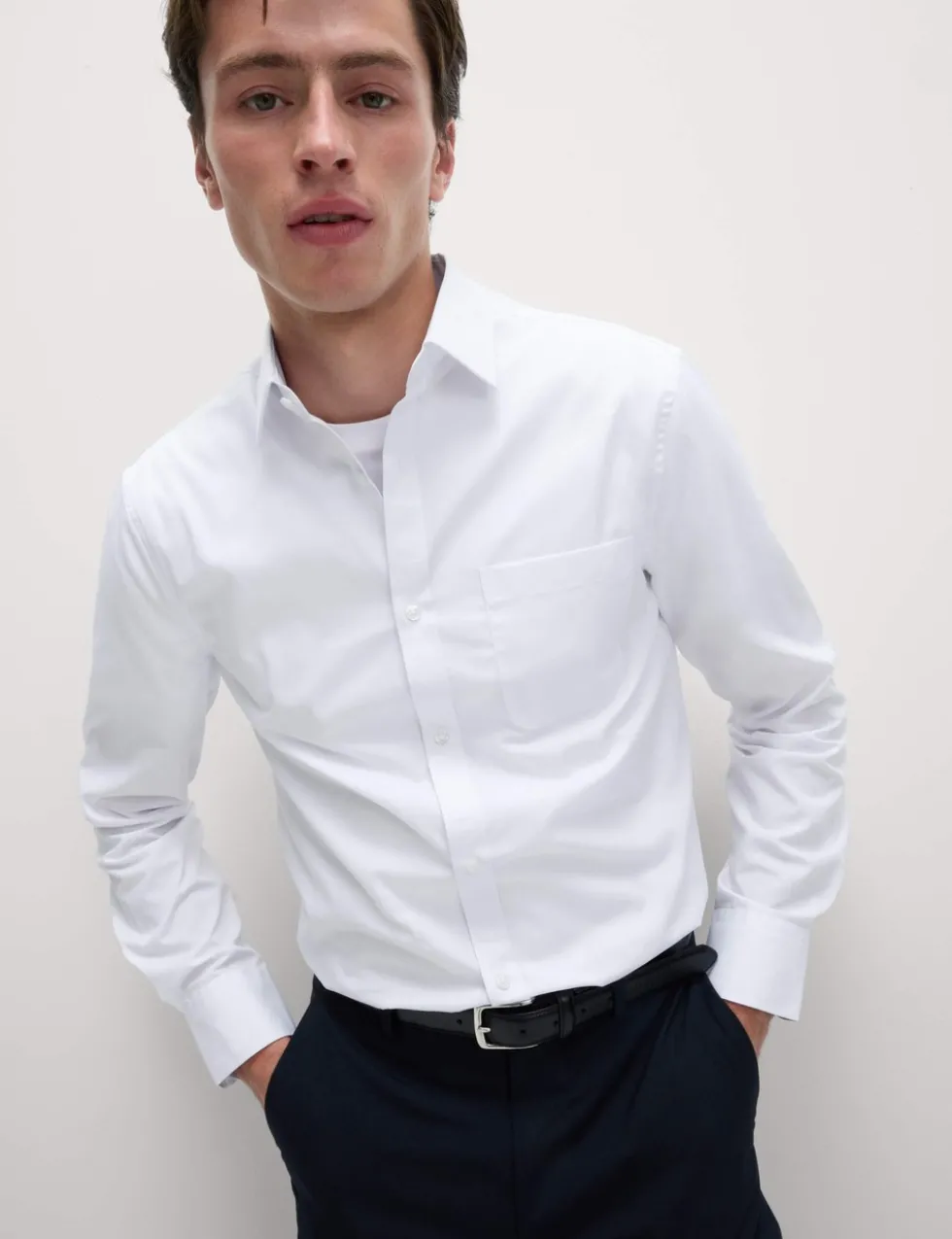 3 Pack Slim Fit Easy Iron Long Sleeve Shirts