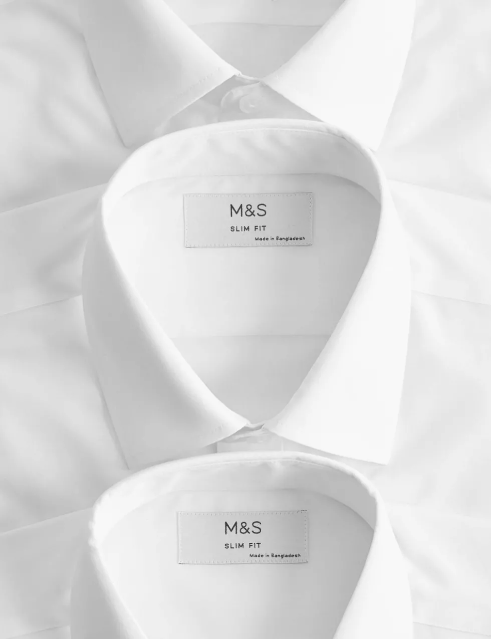 3 Pack Slim Fit Easy Iron Long Sleeve Shirts