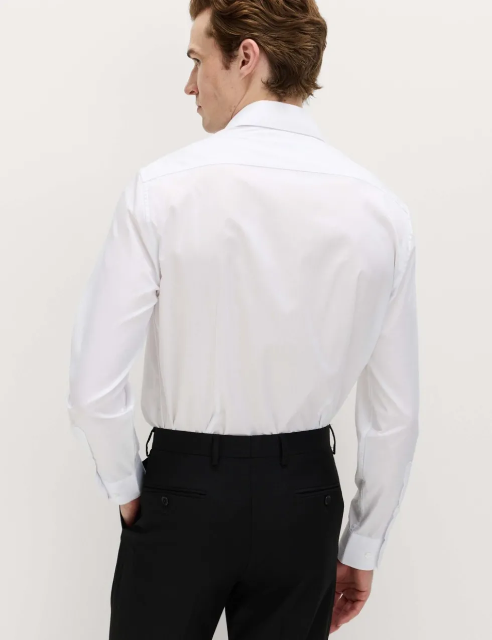 2 Pack Slim Fit Easy Iron Cotton Blend Shirts