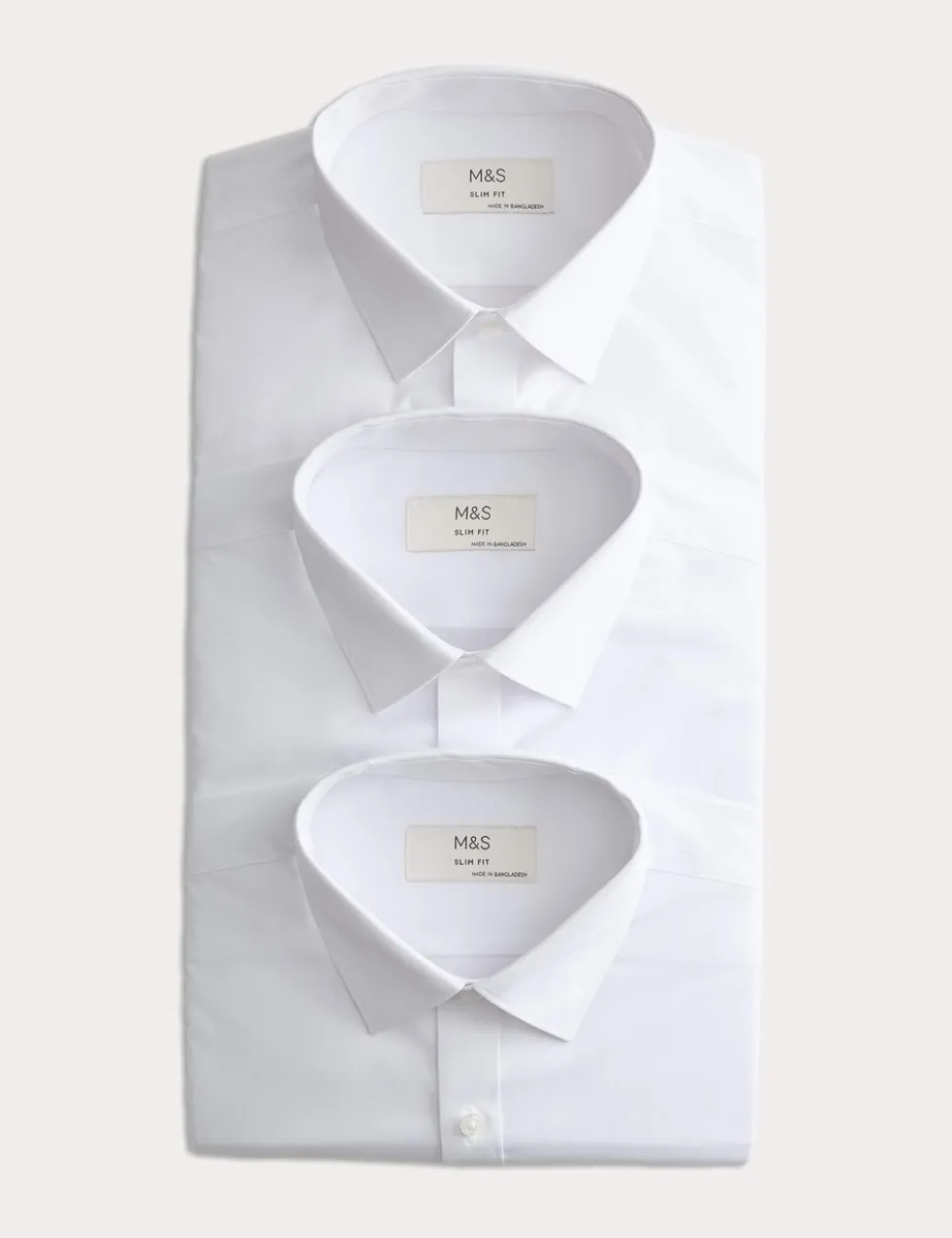 5 Pack Slim Fit Easy Iron Long Sleeve Shirts