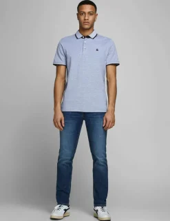 2 Pack Slim Fit Pure Cotton Tipped Polo Shirts