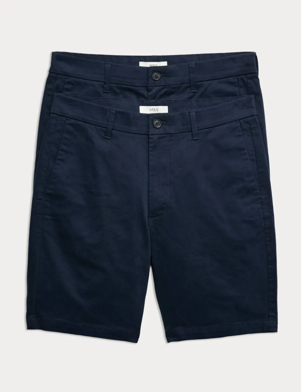 2 Pack Slim Fit Stretch Chino Shorts