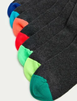 7 Pack Socks (8½-12 Small - 7½-10½ Large)