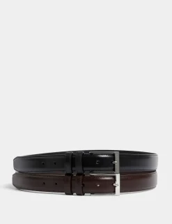 2 Pack Stitch Detail Belts