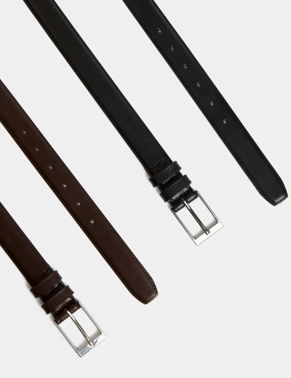 2 Pack Stitch Detail Belts
