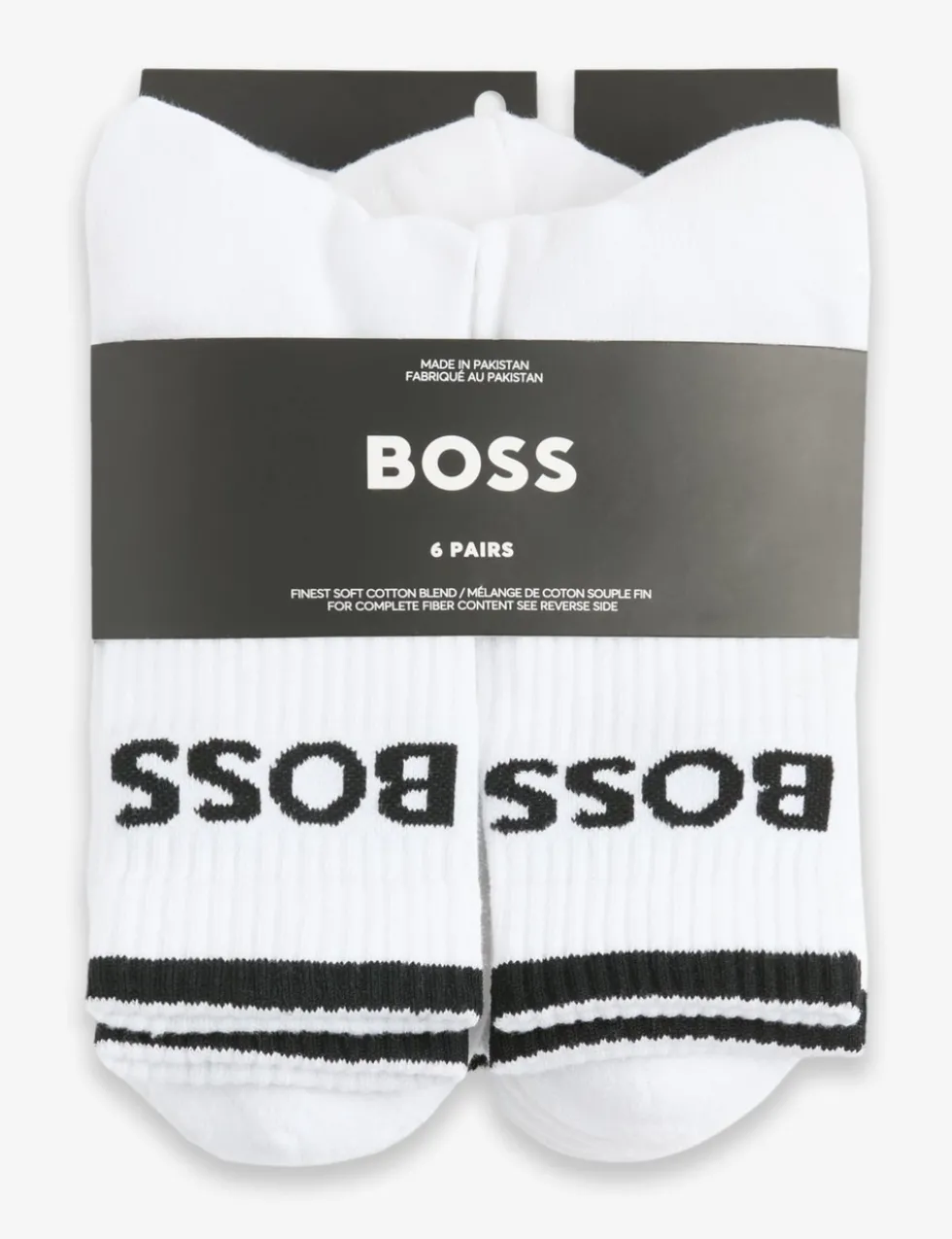 6 Pack Stripe Cotton Rich Ankle Socks