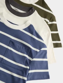 3 Pack Stripe Shorties Pyjama Sets (3-16 Yrs)
